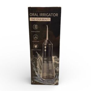 Portable Rechargeable Oral Irrigator Tooth Flosser Dental Hygiene in White